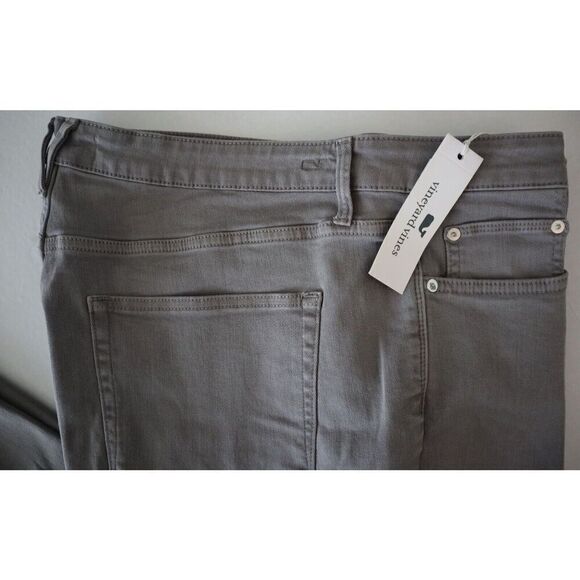 Vineyard Vines Women's Sz 36 Anchor Gray Jamie High-Rise Garment-Dyed Jeans - Picture 10 of 13
